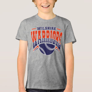 Camiseta Triblenda Logo de la Marina de Guerra de Wilshire