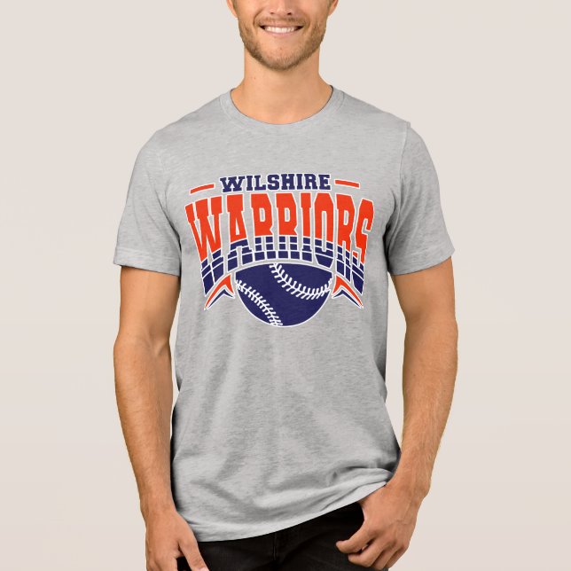 Camiseta Triblenda Logo de la Marina de Guerra de Wilshire (Anverso)