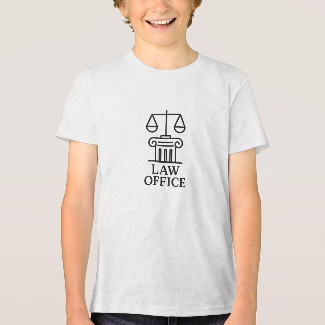 Camiseta Triblenda Logo de la Oficina de Derecho Elegante (Anverso)