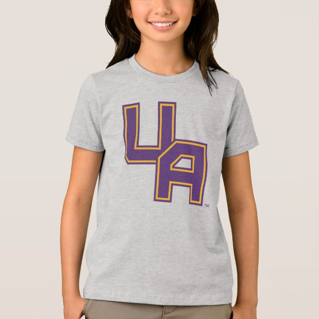 Camiseta Triblenda Logo de la Universidad de Albany (Anverso)