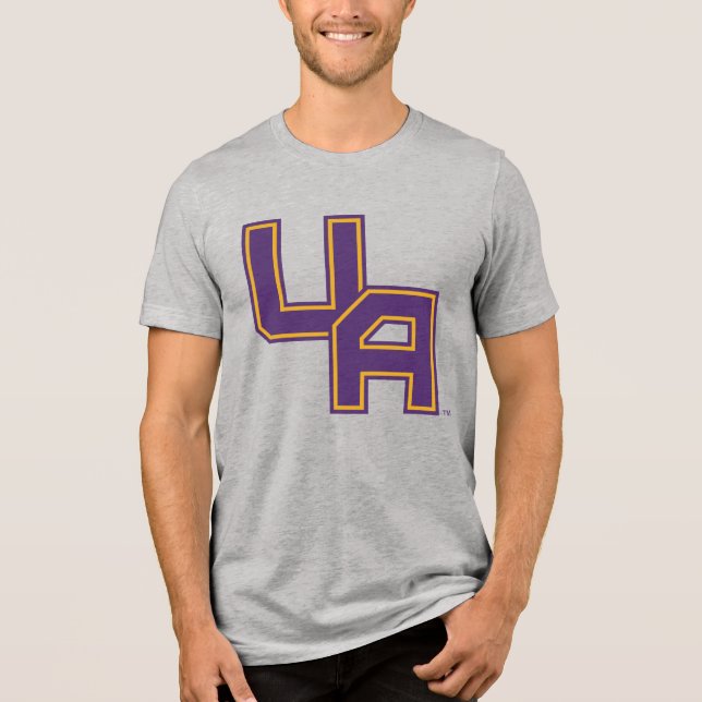 Camiseta Triblenda Logo de la Universidad de Albany (Anverso)