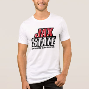 Camiseta Triblenda Logo de la Universidad Estatal de Jacksonville JAX