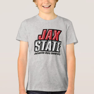 Camiseta Triblenda Logo de la Universidad Estatal de Jacksonville JAX