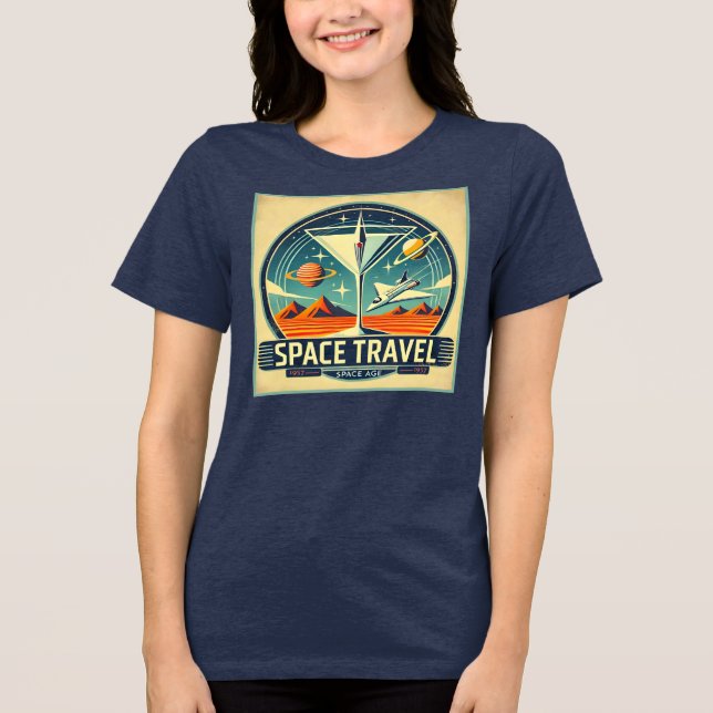 Camiseta Triblenda Logo de Martini Space Travel 1957 (Anverso)