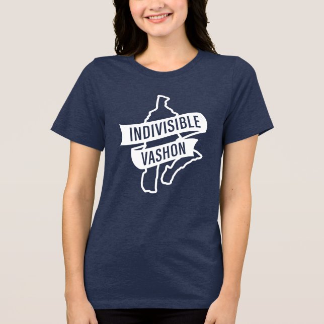 Camiseta Triblenda Logo de Vashon indivisible en blanco (camisetas os (Anverso)
