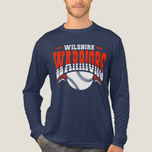 Camiseta Triblenda Logo de Wilshire Warriors White Baseball