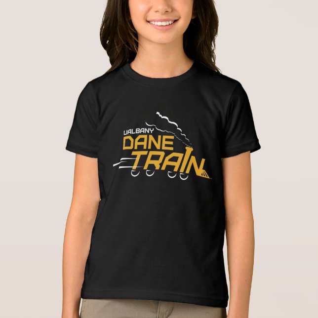 Camiseta Triblenda Logo del Tren de Dane de la UAlbany (Anverso)