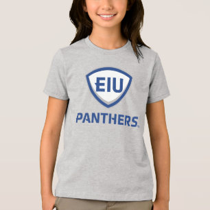 Camiseta Triblenda Logo Escudo y marca Wordmark del Este de Illinois 