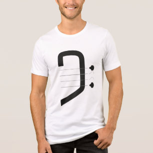 Camiseta Triblenda logotipo bajo clef y guitarra