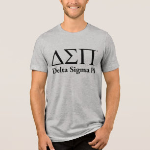 Camiseta Triblenda Logotipo Clásico de Delta Sigma Pi