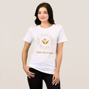 Camiseta Triblenda Logotipo comercial simple de Personalizado y promo