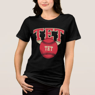 Camiseta Triblenda Logotipo de béisbol TET