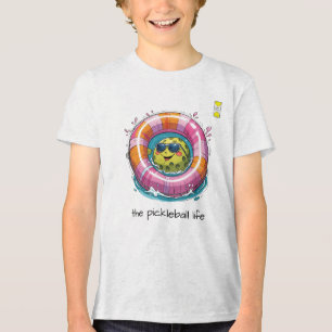 Camiseta Triblenda Logotipo de corazones de Pickleball amistoso con p