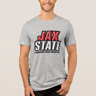 Camiseta Triblenda Logotipo de Jacksonville State University JAX STAT