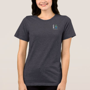 Camiseta Triblenda Logotipo de la mujer y el producto químico básico 