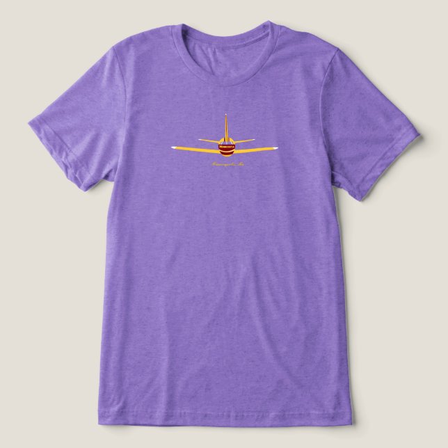 Camiseta Triblenda Logotipo del avión MN Minneapolis Minnesota (Diseño delantero )