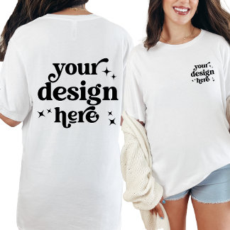 Camiseta Triblenda Logotipo del Personalizado de diseño frontal y pos