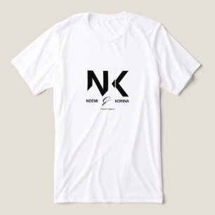 Camiseta Triblenda Logotipo moderno con monograma NK - Ndemi & Korina