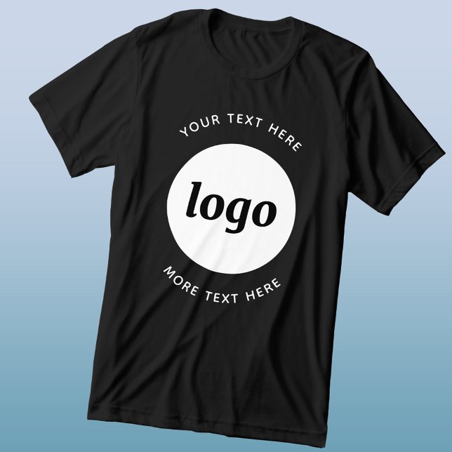 Camiseta Triblenda Logotipo simple con promoción de negocios de texto (Simple logo with custom text business branding promotional triblend t-shirt)