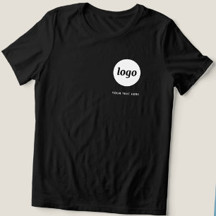 Camiseta Triblenda Logotipo Simple y Texto Promocional Empresarial