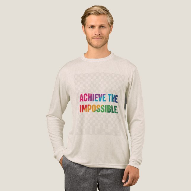 Camiseta Triblenda Lograr lo imposible. (Anverso Completo)