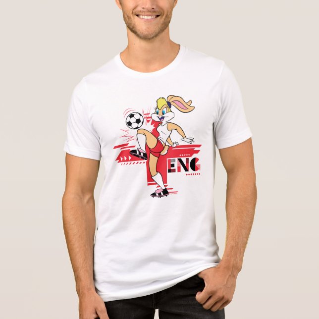 Camiseta Triblenda Lola Bunny Team England Soccer Graphic (Anverso)