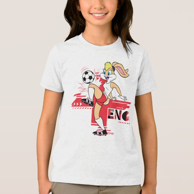 Camiseta Triblenda Lola Bunny Team England Soccer Graphic (Anverso)