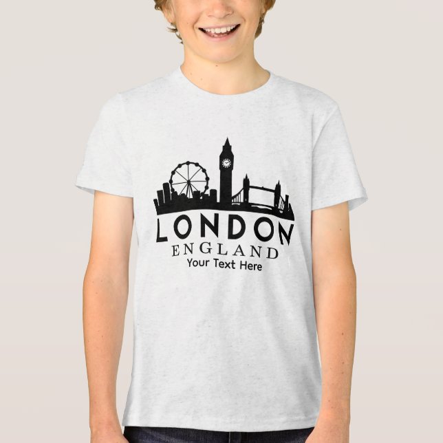 Camiseta Triblenda London City Landmark Travel Design (Anverso)