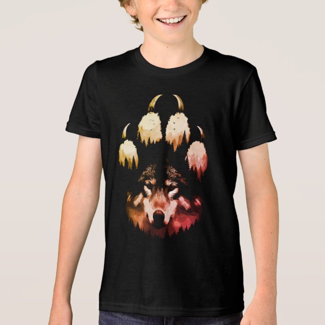 Camiseta Triblenda Lone Wolf. Alma salvaje (Anverso)