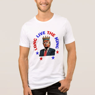 CAMISETA TRIBLENDA LONG LIVE THE KING: DONALD TRUMP
