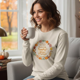 Camiseta Triblenda Long Sleeve T-Shirt Pumpkin Spice Everything