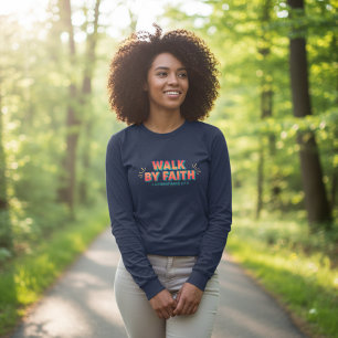 Camiseta Triblenda Long Sleeve Walk By Faith Shirt - Colorful Pop