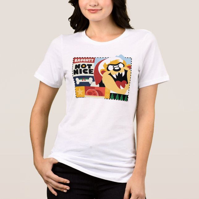 Camiseta Triblenda LOONEY TUNES™ TAZ™ Naughty Not Nice (Anverso)
