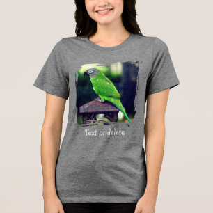 Camiseta Triblenda Loro Conure de Cabeza Oscura Personalizado