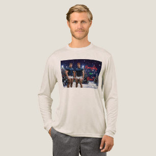Camiseta Triblenda Los árboles de Navidad brillantes de SlipperyJoe d