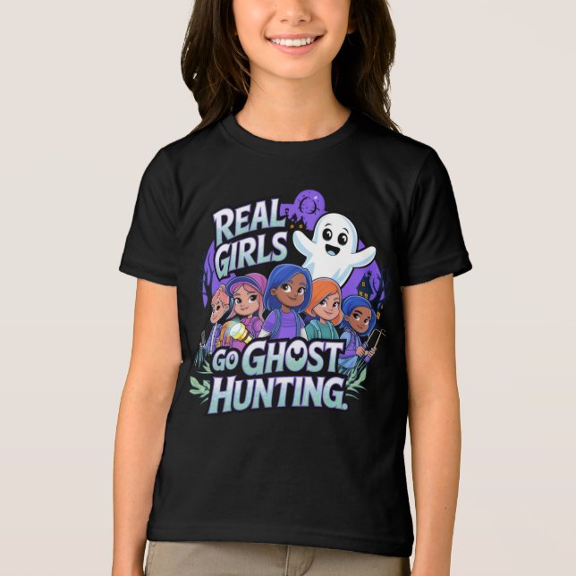Camiseta Triblenda Los Chicas reales van a cazar fantasmas (Anverso)