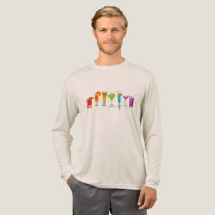 Camiseta Triblenda Los cócteles alcohólicos LGBTQIA gay de SlipperyJo