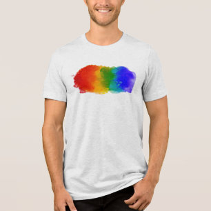 Camiseta Triblenda Los colores del arcoiris resbaladizo del orgullo d