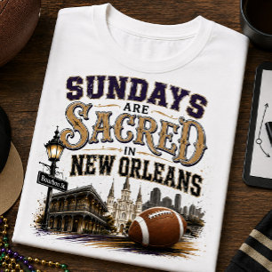 Camiseta Triblenda Los Domingos Son Sagrados en el Fútbol de Nueva Or