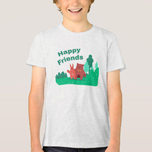 Camiseta Triblenda Los Mejores Amigos Del Oso Y El Conejo