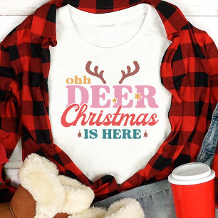 Camiseta Triblenda Los Navidades Retro Ohh Deer están aquí
