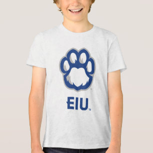 Camiseta Triblenda Los Panthers de Illinois Oriental Paw Print y EIU