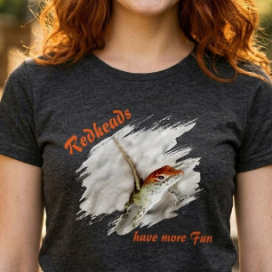 Camiseta Triblenda Los pelirrojos se divierten más   Anolis de cabeza