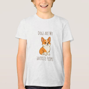 Camiseta Triblenda Los perros son mi gente favorita Corgi Perro