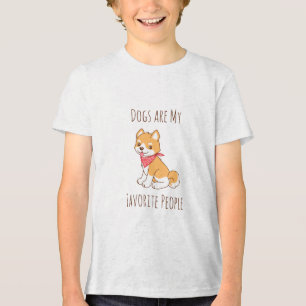 Camiseta Triblenda Los perros son mi pueblo favorito, el perro chiba