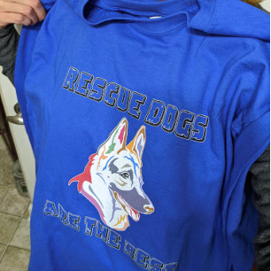 Camiseta Triblenda Los rescates son los mejores - Pastor Alemán