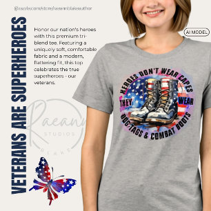 Camiseta Triblenda Los veteranos son superhéroes