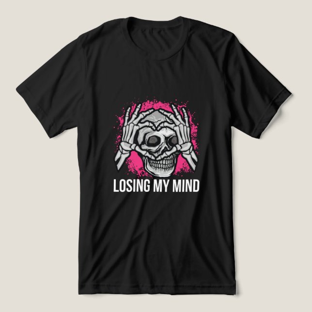 Camiseta Triblenda Losing My Mind Skull Graphic (Diseño delantero )