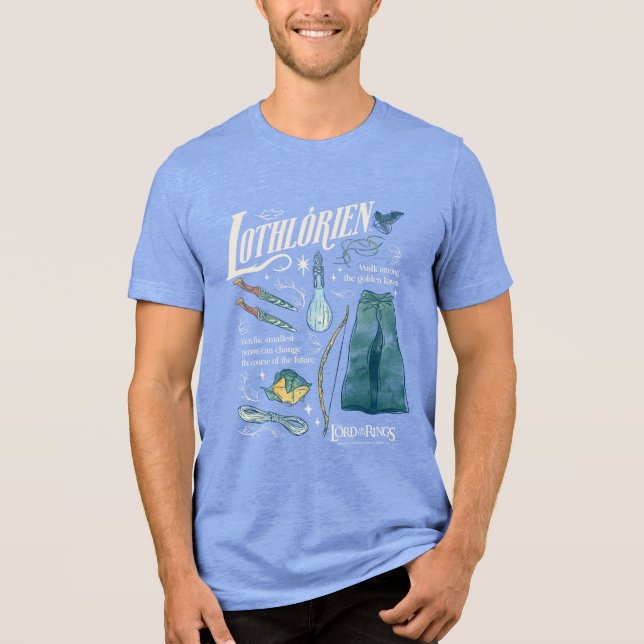 Camiseta Triblenda LOTHLORIEN™ Collage Gráfico de Acuarela (Anverso)