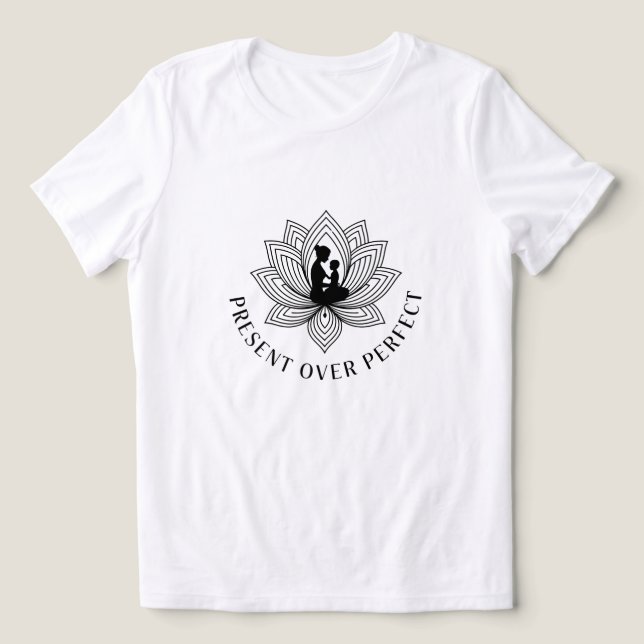 Camiseta Triblenda Lotus Mother Child Present Mantra Art (Diseño delantero )